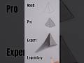 How to draw pyramid 3D ।Easy pyramid drawing ।#drawing #viral #art #shorts #short