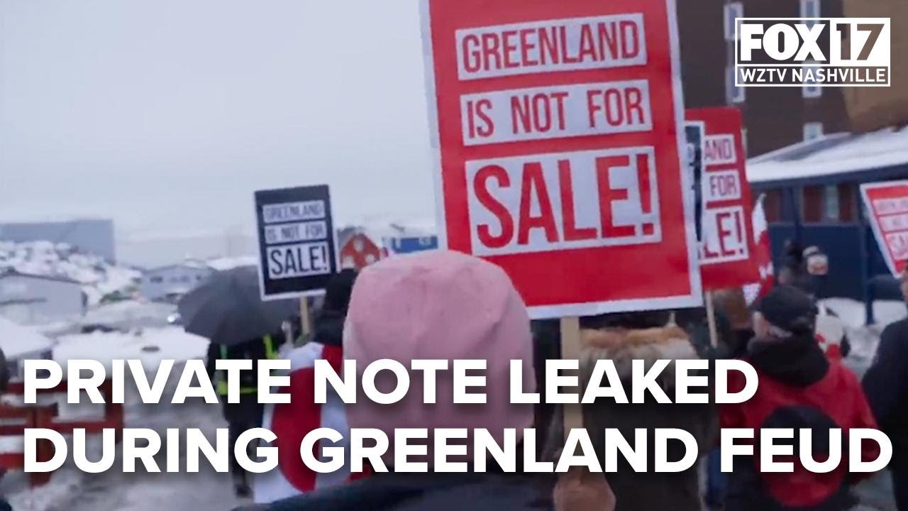 Greenland feud grows as Trump's private note leaks