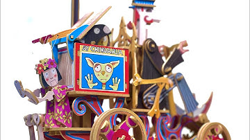 Peddling Puppeteer Automata Music Box Assembly