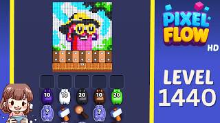 Pixel Flow Level 1440 Solution Walkthrough