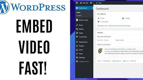 how to embed video on wordpress ll Add Video to Wordpress 2023