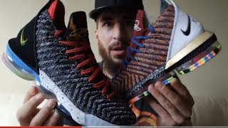 LEBRON 16 WHAT THE!!!OR 1THRU 5!!!REVIEW+UNBOXING!!!FIRST REVIEW ON YOUTUBE!!!!THESE ARE FIRRREEE