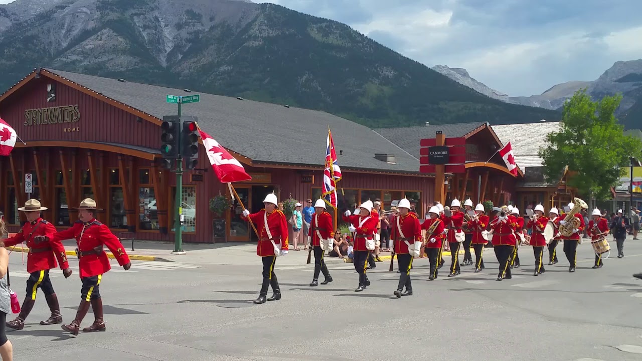 NWMP Commemorative Association Brass Band at Canmore Miners Day 2017