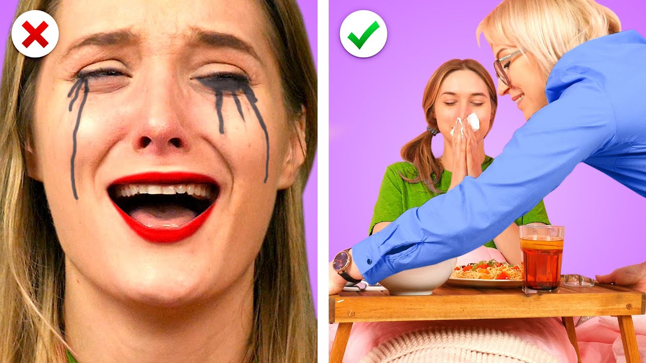 WITH MOM VS WITHOUT MOM | 12 Situaciones divertidas y cotidianas con mamá.