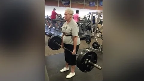 Grandmother Dead Lifts 225 Pounds