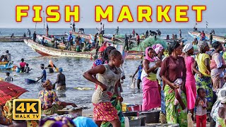 🇬🇲  Women at the Biggest Fish Market in the Gambia