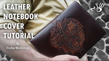 How To Make A Designer Leather Notebook Wallet And Cover by Fischer Workshops