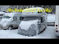 Alta Badia 2022 (#dolomiti #superski) in #camper sulla #neve presso l'area di sosta Ciasa Odlina.