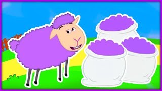 Baa Baa Purple Sheep | Classic Nursery Rhyme Sing-along with Lyrics!