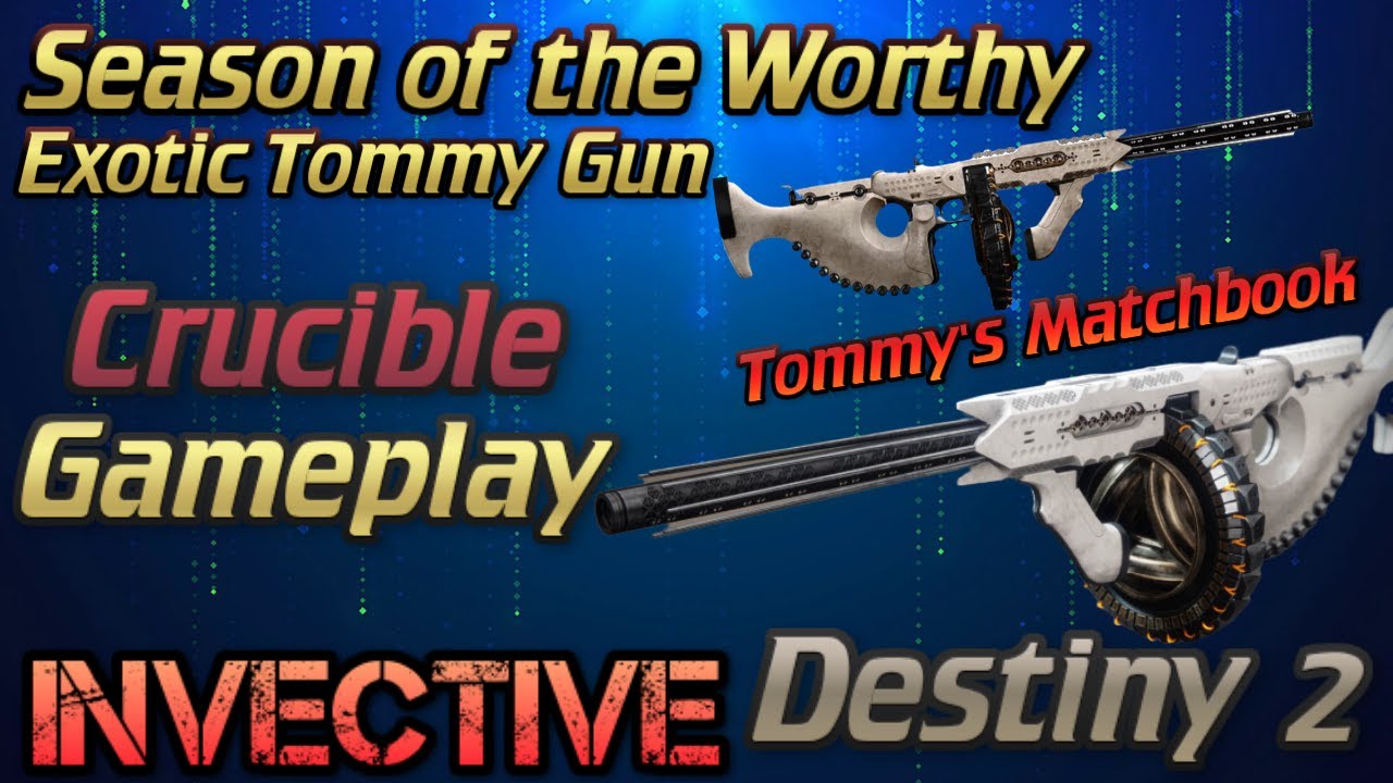 Tommys Matchbook Exotic Auto Rifle Destiny 2 Season of Worthy - YouTube