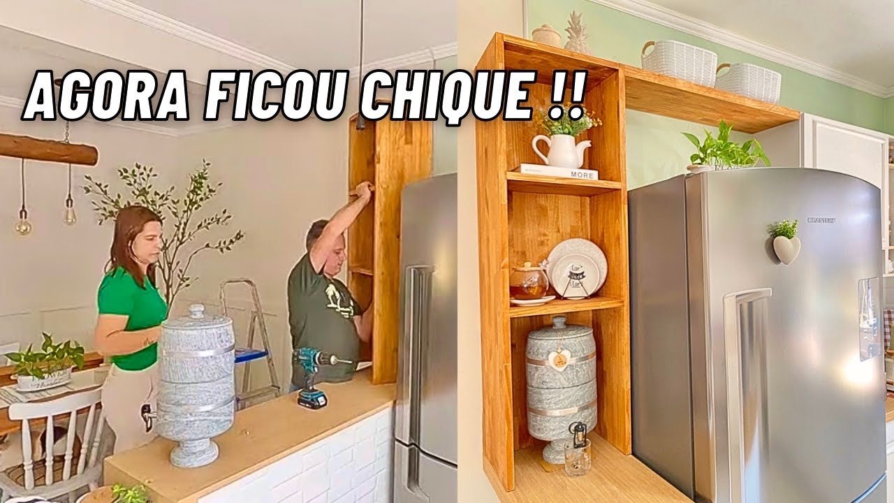 OLHA O QUE FIZEMOS DESSA VEZ NA COZINHA! MAIS UMA DICA SIMPLES  SEM GASTAR MUITO!