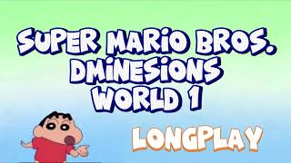Super Mario Bros. Dimensions World 1 Longplay [Fangame]