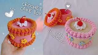 Crochet Cake Box Tutorial | Crochet Gift | Chenda DIY