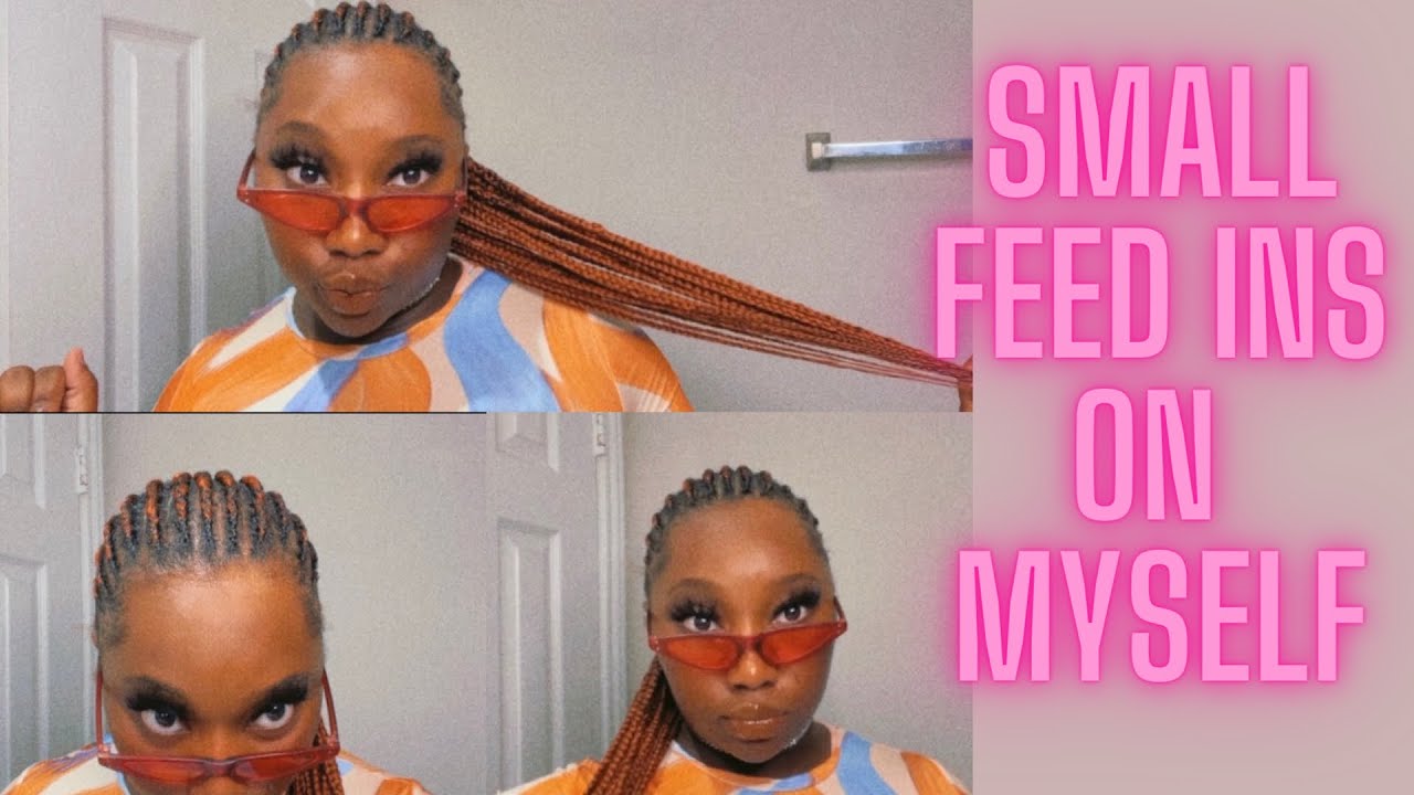 DOING MY OWN SMALL FEED IN BRAIDS | 1 PACK OF BRAIDING HAIR PROTECTIVE STYLE