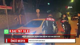 Poli̇s Eki̇pleri̇ Deneti̇mleri̇ne Devam Edi̇yor 7 Bi̇n 106 Li̇ra Trafi̇k Cezasi Kesi̇ldi̇