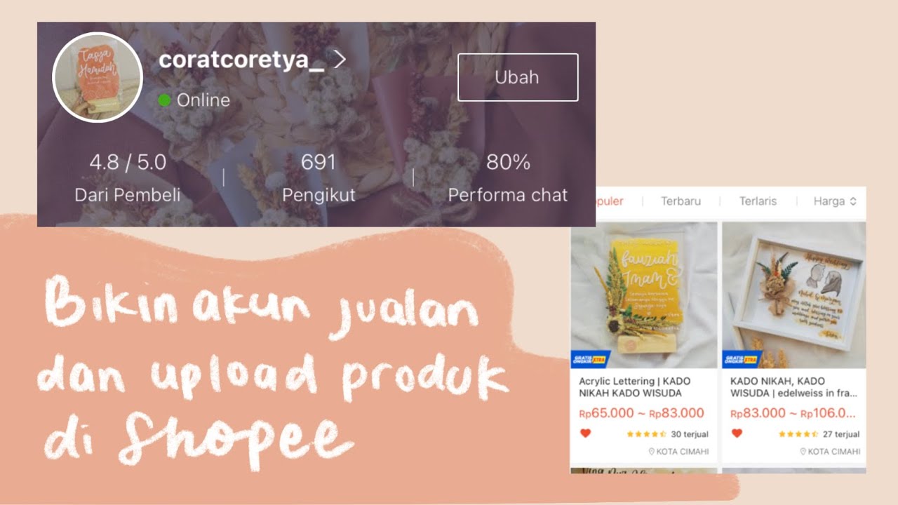 Cara jualan di shopee TERBARU 2021 | bikin akun jualan & upload produk