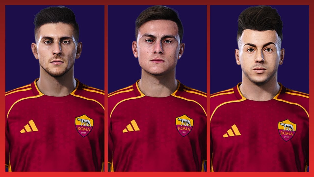 ROMA / PES 21 - Elenco 100% Atualizado 2025/2026