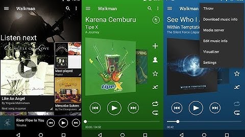 use walkman /music player or album of Sony [no root needed]
