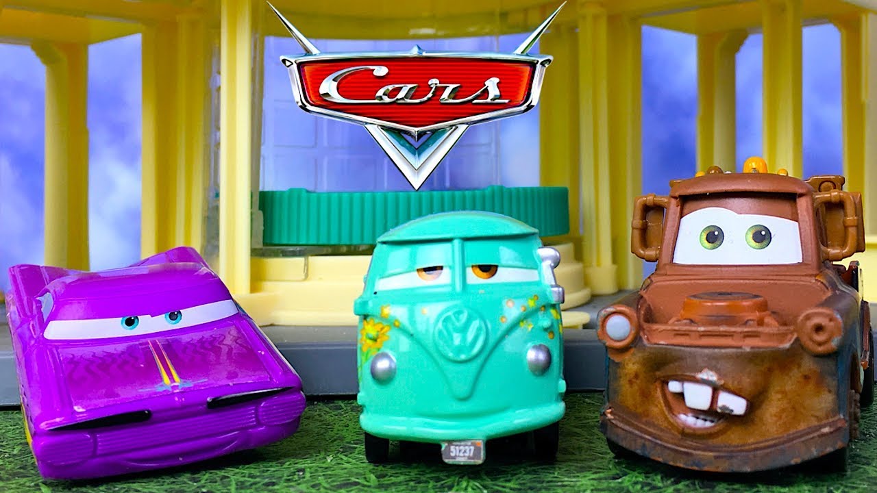 UNBOXING DISNEY PIXAR CARS FILMORE DIE CAST VEHICLE - FILMORE HAS FUN ...