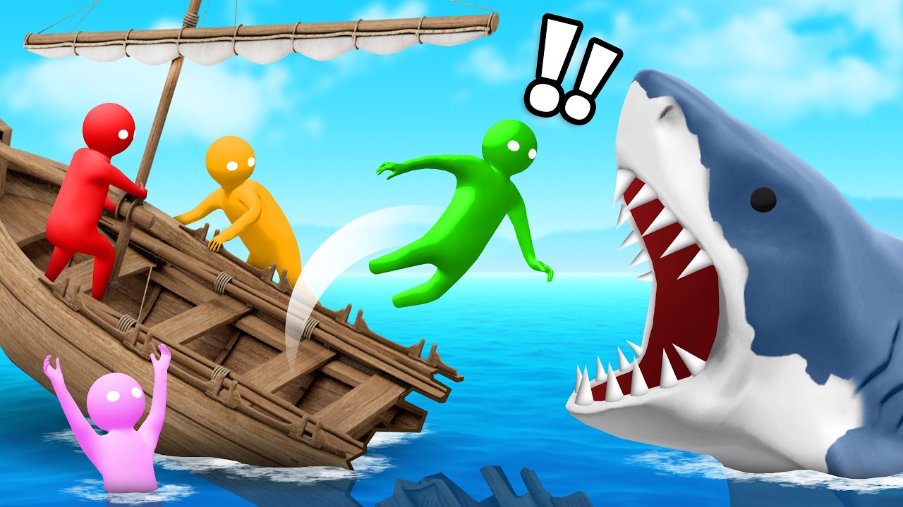 SURVIVE The Sinking Ship in Human Fall Flat...