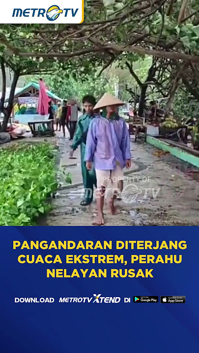 Pangandaran Diterjang Cuaca Ekstrem, Perahu Nelayan Rusak #shorts