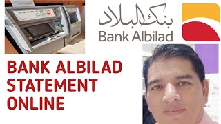 HOW TO DOWNLOAD BANK ALBILAD STATEMENT ONLINE| BANK ALBILAD ACCOUNT STATEMENT IN PDF screenshot 3