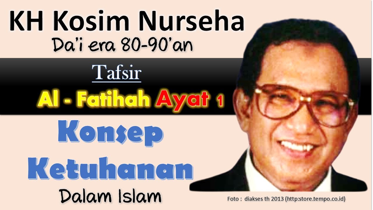 Konsep Ketuhanan |  Al-fatihah Ayat 1 _ KH Kosim Nurseha