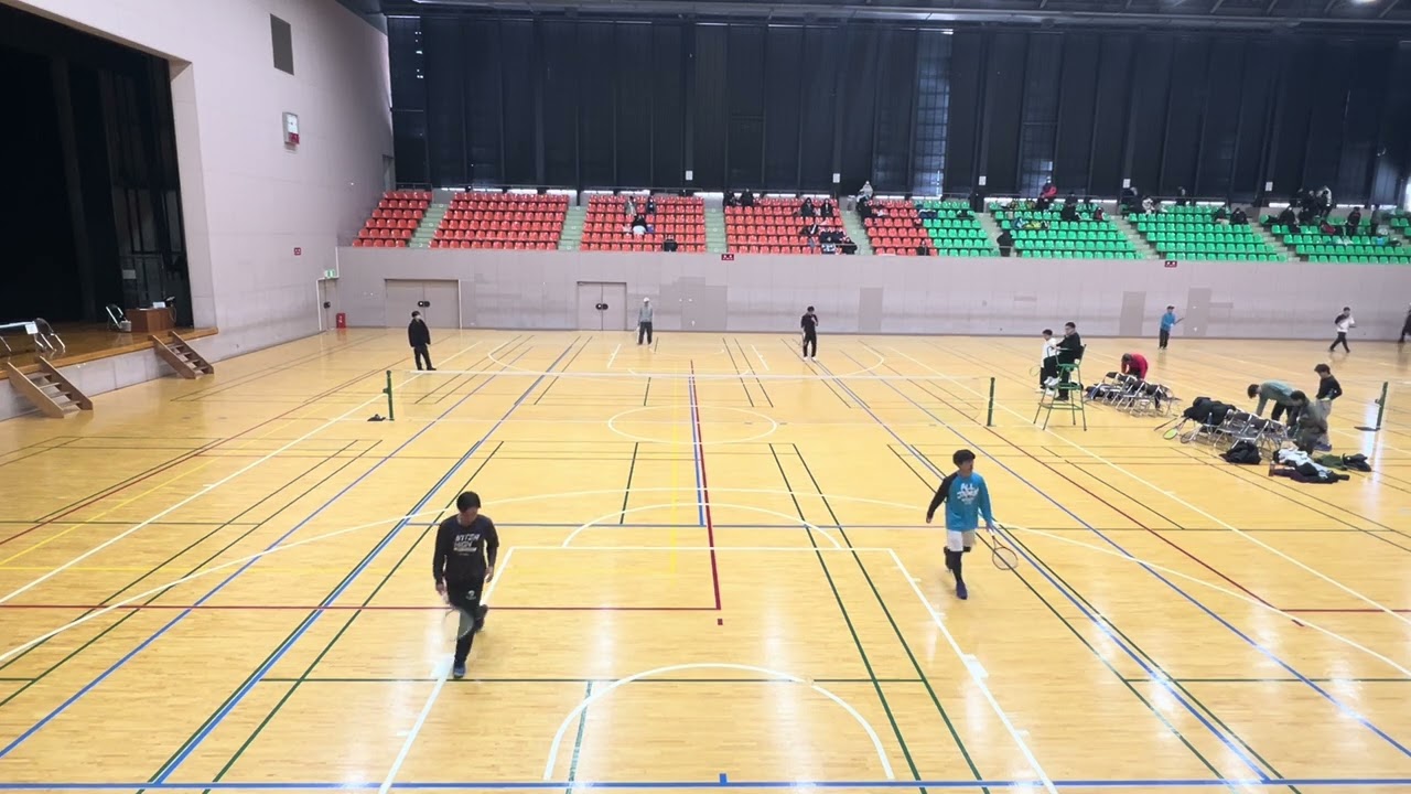 ソフトテニス　仙南インドア　岩沼STC　小松・相澤　vs  木村(颯)・木村(遙) (愉快な仲間たち)