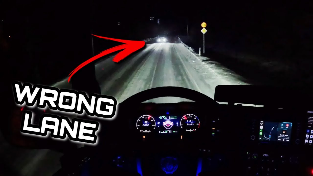 Night Shift in Northern Finland - Relaxing Truckdrive POV