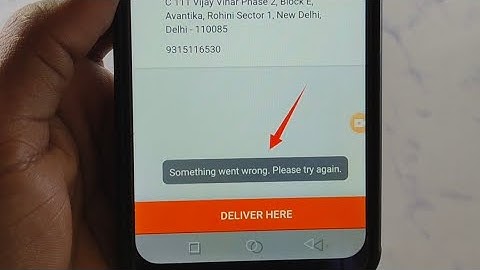 How to fix Something went wrong. Please try again. problem solve problem in Shopsy
