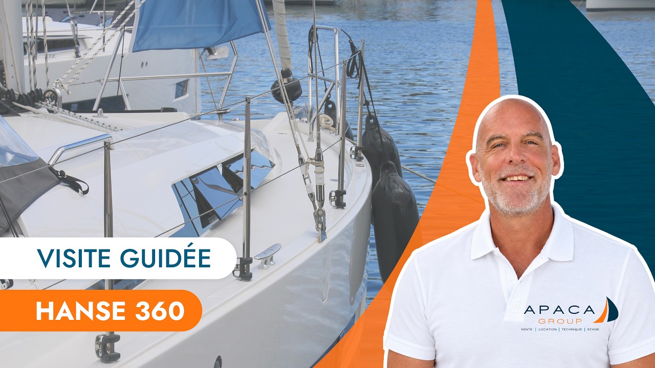 ⁣Visite guidée du voilier Hanse 360
