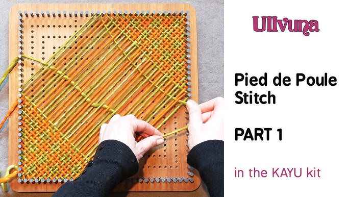 Basic Pin Loom Weaving---Patterned Stitch and Corners 