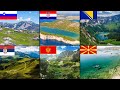 Slovenia vs croatia vs bosnia vs serbia vs montenegro vs north macedonia  nature comparison