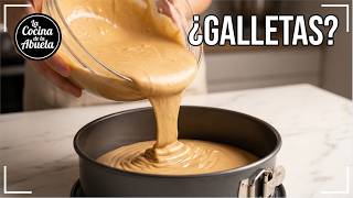 Con una CAJA de GALLETAS 🍰😱 + 2 INGREDIENTES hago esta TARTA en MINUTOS | Fácil y deliciosa