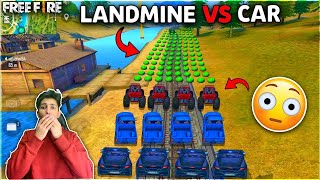 AS Gaming Car vs Landmine || Funny Moment😂 5 Vehicles VS 200 Landmines Dj Alok - Garena Free Fire