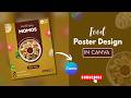 Food poster design in canva|| Canva tutorial||