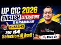 UP GIC Lecturer English Literature & Grammar Class 12 | UP GIC Lecturer English By Uday Sir