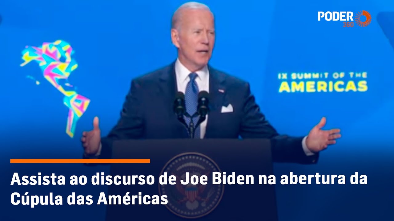 Assista ao discurso de Joe Biden na abertura da Cúpula das Américas