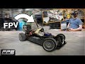 FPV RC car - racing about in the factory