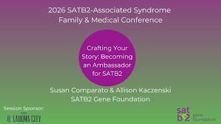 Crafting Your Story  Becoming an Ambassador for SATB2