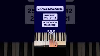 Dance Macabre for beginners (piano tutorial) #halloween #piano #music