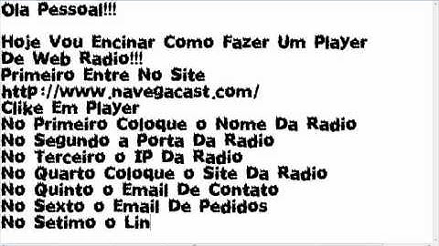 [VIDEO AULA] Criando Player De Web Radio