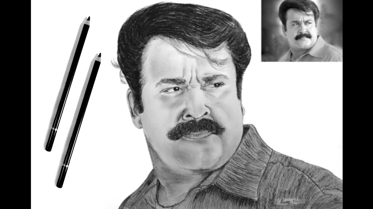 Featured image of post Mohanlal Pencil Drawing Spadikam : How to draw a phone in pencil — art by nolan.