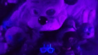 Putting FNAF merch under a blacklight live