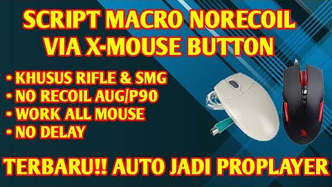 Setting Mouse Biasa menjadi Mouse Macro || No Recoil || X-Mouse Button || PB Zepetto