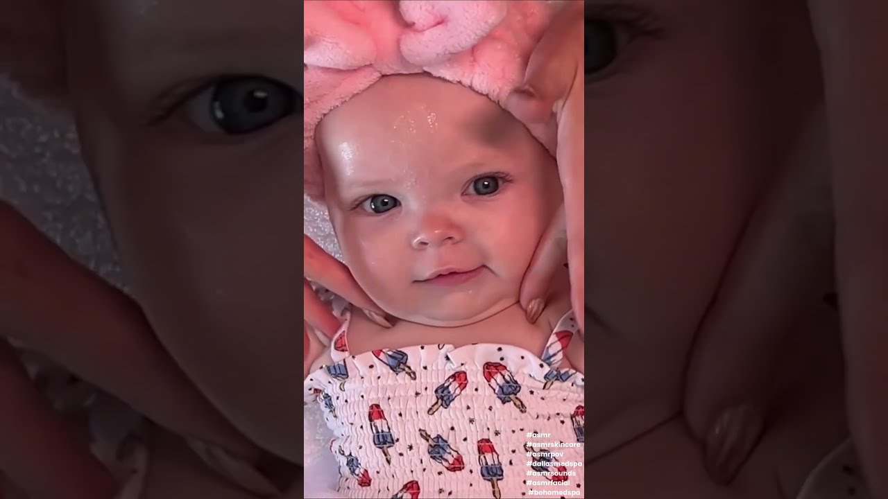 ASMR Facial On Baby Ellie