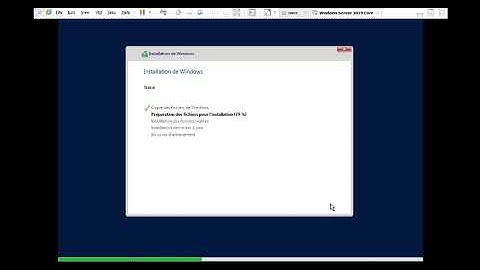 Installation de Windows Server 2019 Core (sans expérience utilisateur)