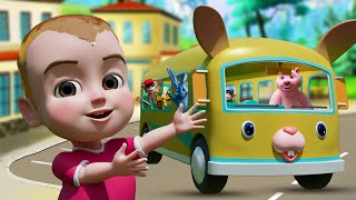 Wheels On The Bus English Nursery Rhymes Sing-Along Nursery Rhymes For Kids Kiddles Tv
