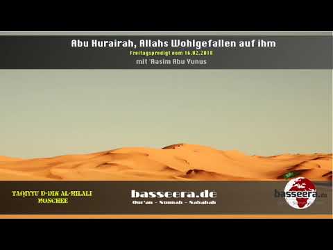 'Aasim Abu Yunus - Abu Hurairah, Allahs Wohlgefallen auf ihm