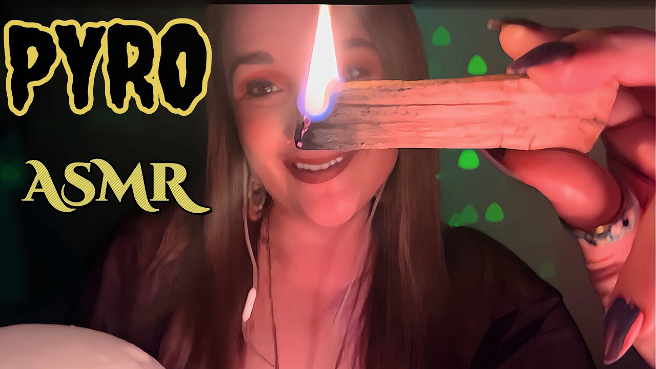 🔥 ASMR FIRE TRIGGERS Compilation 🔥 lighting candles, palo santo & sage ...
